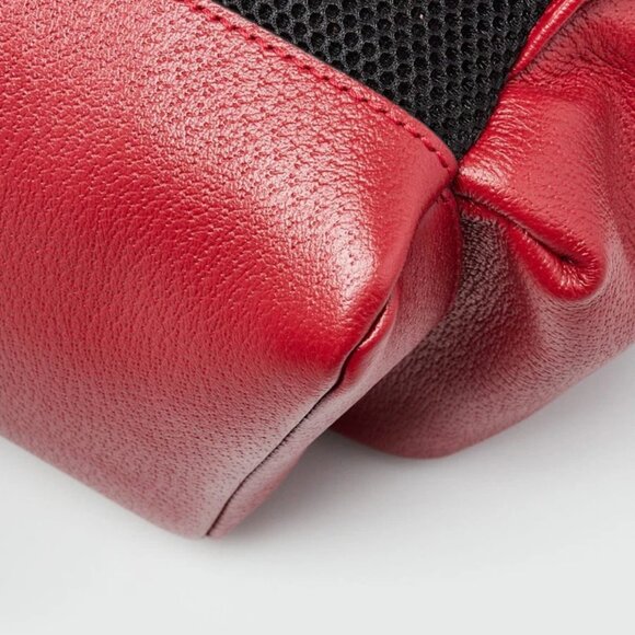 Gucci Red Leather Ophidia Medium Backpack Bag - Picture 11 of 12